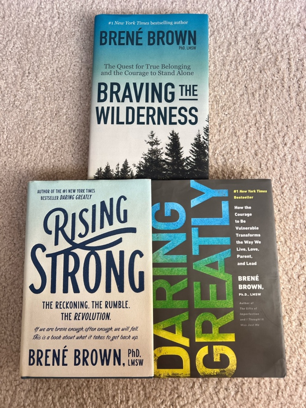 Brene Brown Book Bundle- Daring Greatly, Rising Strong & Braving the Wilderness